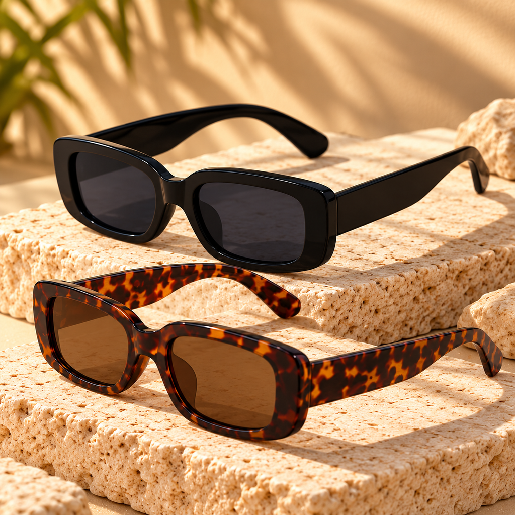 Vintage Retro Rectangle Fashion Sunglasses
