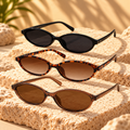 Retro Oval Cat Eye Sunglasses Set